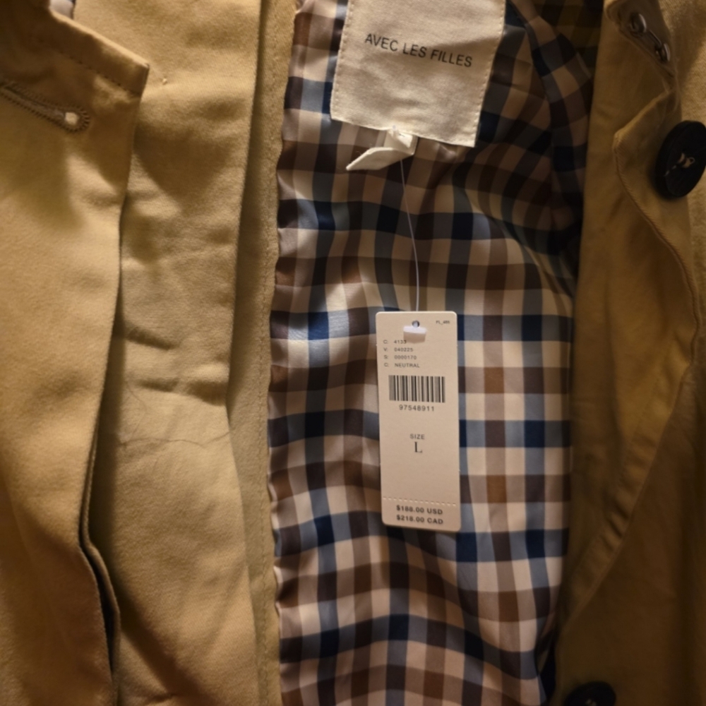 New with tag Anthropology Avec les Filles Trench coat - Picture 6 of 6